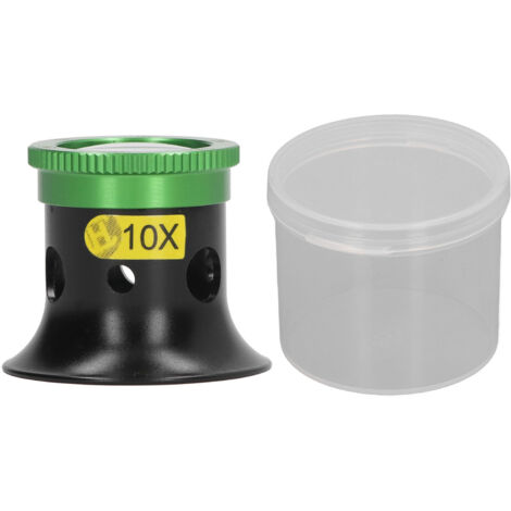 Loupe de bijoutier portable 10X pour réparation de montres, bijoux et circuits électroniques, outil d'inspection pour pièces de monnaie et textiles.