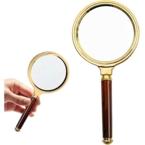 Loupe de lecture 10x Loupe de poche HD - Miroir incassable - Rouge