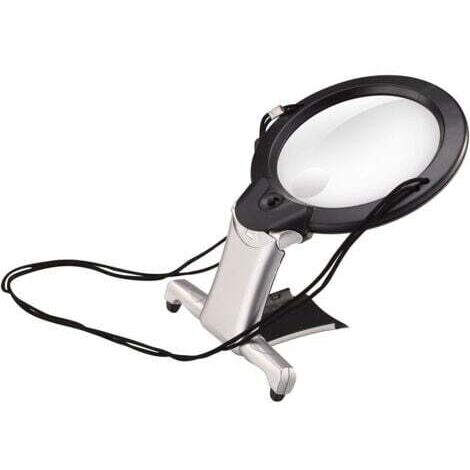 Loupe de lecture, loupe d'éclairage, loupe mains libres, grande loupe LED, lentilles d'éclairage pour personnes âgées