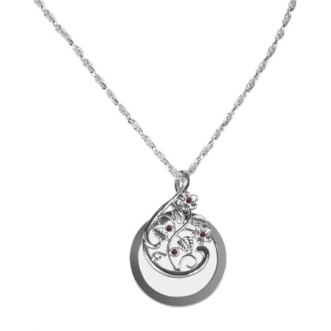 Loupe de lecture, lunettes pendentif, bijou optique grossissant avec chaîne, lunettes de cou, monocle portable, couleur argent.