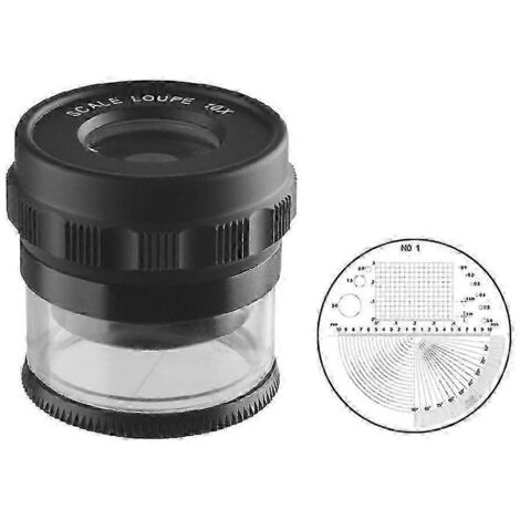 Loupe de mesure sur support améliorée, loupe à échelle ronde professionnelle