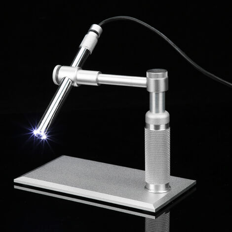Loupe de microscope numérique USB, support pour appareil photo, loupe pour webcam