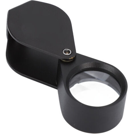 Loupe de Poche 10X avec Lentille 18mm, Loupe Pliable en Aluminium pour Tatouage, Lecture et Activités Extérieures