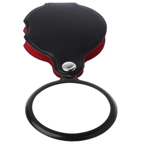Loupe de poche pliable miniature 10x 50 mm pour bijoux, loupe d'observation.