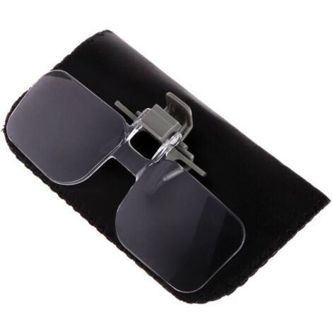 Loupe de Style Lunettes 2X avec Clip pour la Lecture