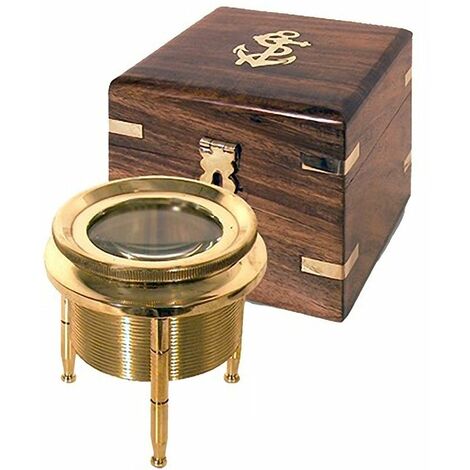 Loupe décorative dans coffret bois