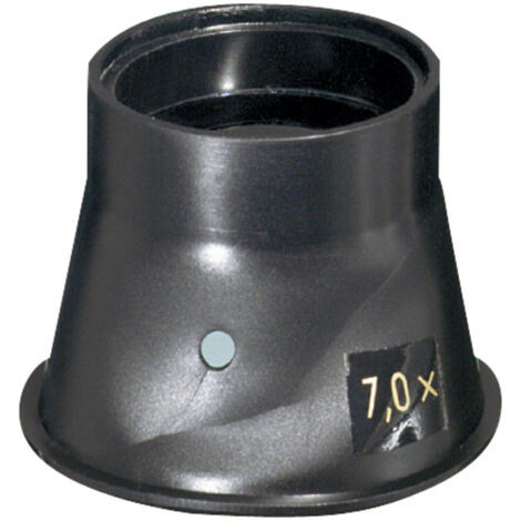 Loupe d'horloger avec lentille biconvexe