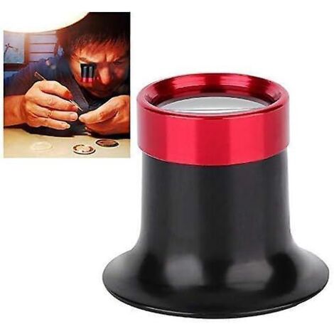 loupe D'horloger, Loupe De Lecture Rparation De Loupe Oculaire En Alliage D'aluminium 10x Pour Lecture Tous Les Travaux De Prcision Rparations Cou