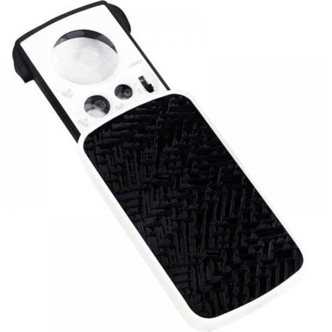 Loupe Éclairante de Poche LED - Loupe 30X 60X 90X - Loupe de Lecture Lumineuse pour Séniors - Loupe de Poche Pliable Noir pour Bijoux, Pièces de Monnaie, Diamants & Timbres