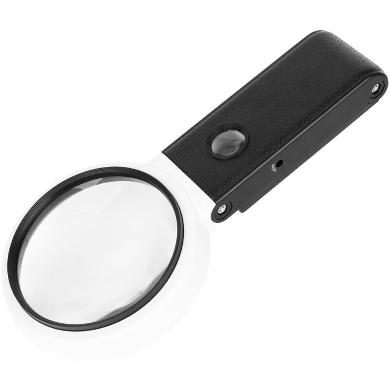 Loupe Eclairante, Lampe Loupe à intensité Variable, Lampe Loupe sur Pied avec Support Pliable