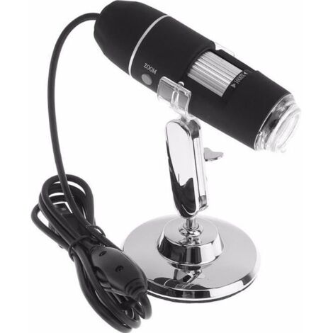 Loupe électronique d\'inspection de microscope numérique 1600X 2MP USB avec support en métal - SODIAL - Zoom