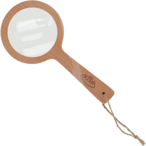 Loupe en bois pour enfant - Beige - L 8,8 x P 1,7 x H 18,3 cm - Livraison gratuite