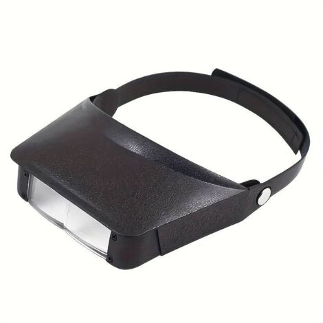 Loupe Frontale Multifonctionnelle Portable Bandeau Réglable Grossissements 2,2X & 3,3X - Idéal pour Lecture Réparation Électronique Bijoux & Loisirs Créatifs Artisans