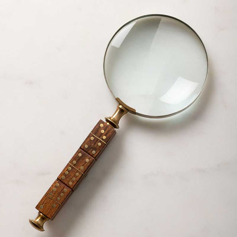 Loupe manche dominos 25x10cm