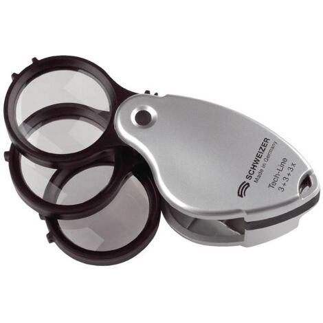 Loupe pliable Tech-Line Agrandissement 3x+5x=8x  Ø de lentille 38 mm