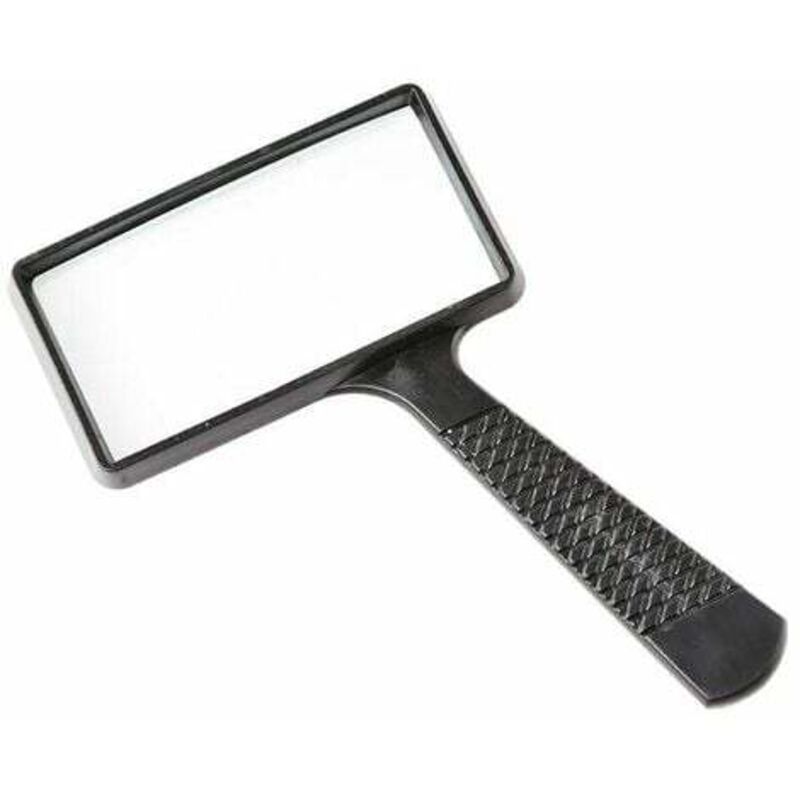 Loupe portable 10x, loupe rectangulaire, lentille en verre résistant aux rayures, adaptée aux personnes âgées, à la lecture, aux loisirs, à la