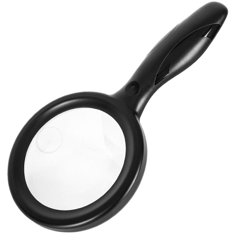 Lifcausal - Loupe portable 5X/10X rechargeable avec 33 lumières led, 3 réglages de luminosité pour la lecture de journaux, la collecte de timbres,