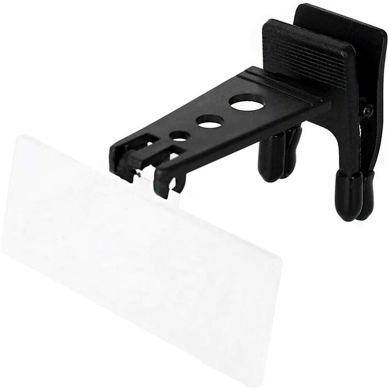 Tanabata - Loupe pour Lunettes Loupe Transparent Amovible Loupe de Lecture Rectangulaire Loupe avec Clip pour Monture de Lunettes