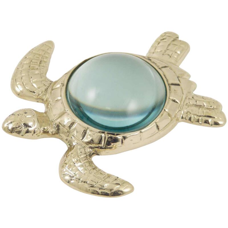 Sans Marque - Loupe presse-papier tortue en laiton 11 cm