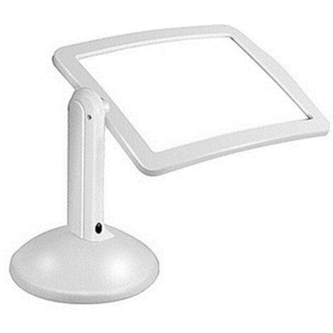 Loupe Rectangulaire avec Lumineuse LED, Loupe Pleine Page Loupe avec Lumière Mains Libres A4 Pleine Page,pour Livres,Malvoyant,Personnes âgées, Couture, Bijoux,Lecture