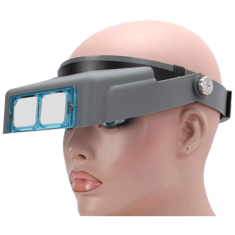 Ccykxa - Loupe Serre-tête, loupe de Lecture montée sur la tête, avec Quatre lentilles en Verre Optique, loupe binoculaire, pour Lire l'artisanat de