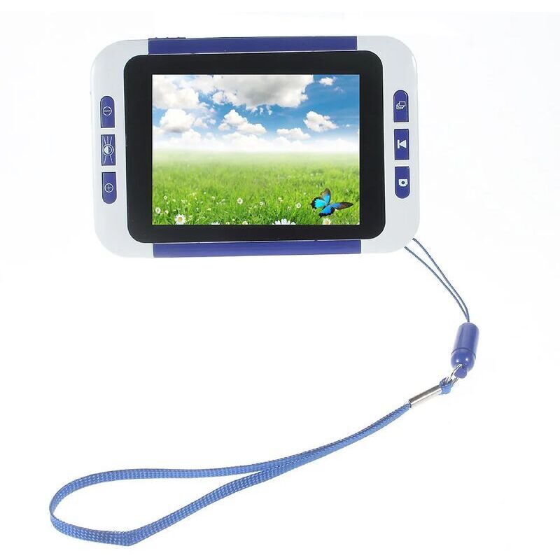 Loupe vidéo de visualisation numérique de lecture portable lcd 3,5' aidant à la vue 2x-32x lecture pour les personnes âgées malvoyantes