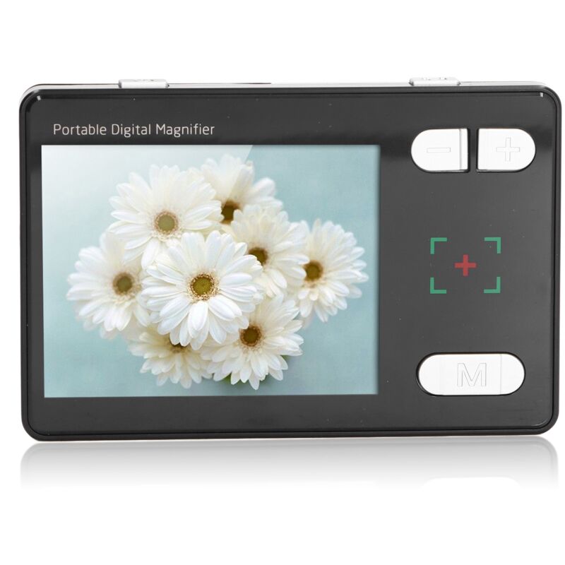 Loupe vidéo numérique Portable, loupe hd de 3.5 pouces, aide à la lecture électronique, prise us 100-240V