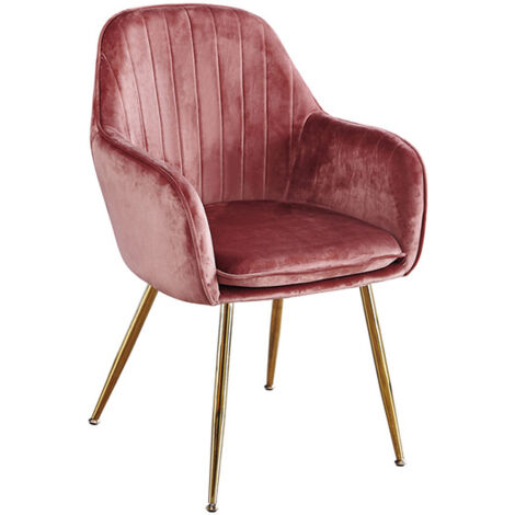 main image of "Lourd Chair Pink Gold Legs (Pack Of 2)"