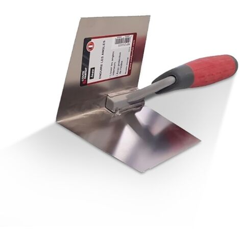 L'Outil Parfait – Lisseuse pour angle intérieur saillant – Métal robuste – Poignée ergonomique – Finition précise pour béton décoratif