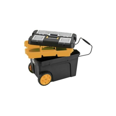 L'Outil Parfait – Servante roulante 50L – Charge maximale 30kg – Plateau porte-outils amovible – Compartiments pour visserie – Pour chantiers humides