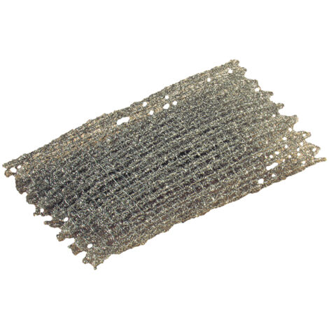L'Outil Parfait – Torchon métallique 120 x 210 mm – Tricot inox durable – Tissage double fils pour nettoyage avant peinture – Enlèvement peinture cloquée