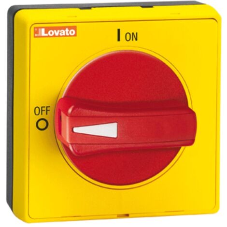 Lovato-Griff mit vorstehendem Wahlschalter IP65 für GA-Serie GAX62