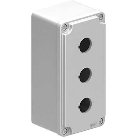Lovato IP67 Gehäuse aus Metall für 3 Tasten grau LPZM3A8