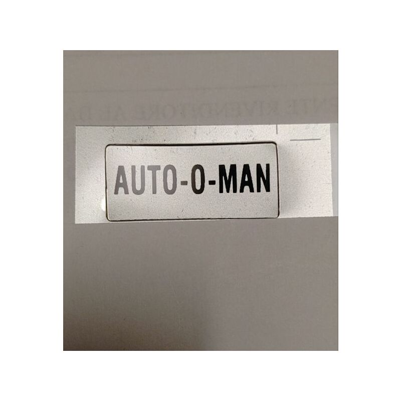 Image of Lovato 8LM2TAI234 etichetta con testo per portaetichetta LPXAU100. per selettori. AUTO-0-MAN