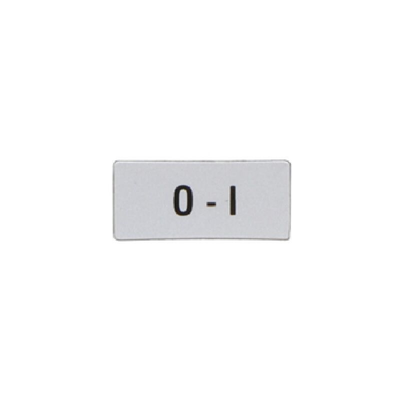 Image of Lovato Electric Spa - lovato Etichetta con testo per portatarga LPXAU100, etichette internazionali per selettori, 0 - i