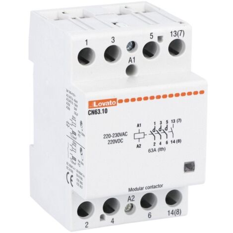 Lovato Modulares Schütz 63A AC1 220VAC 3 Module CN6310220