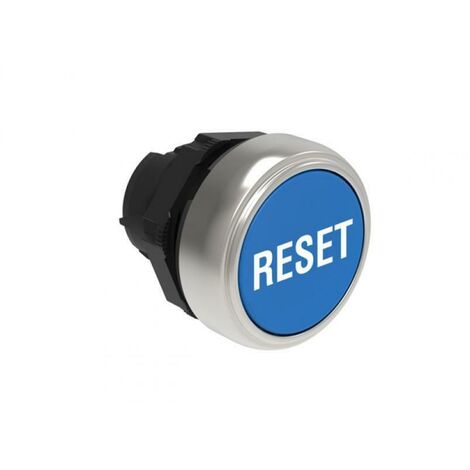 Lovato pulsante rasato reset blu lpcb1196