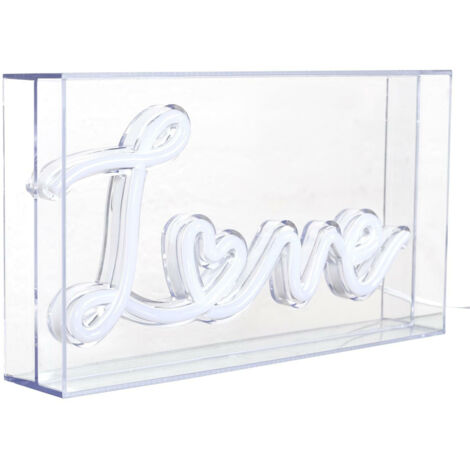 Love Acryl LED Lampe
