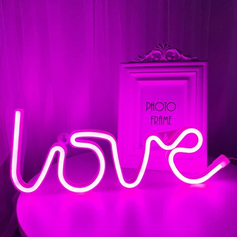 alimentazione a batteria o USB neon a LED motivo: pianeta idea regalo per bambini colore: rosa + giallo bar e feste per camera da letto sala giochi Lampada//insegna decorativa da parete