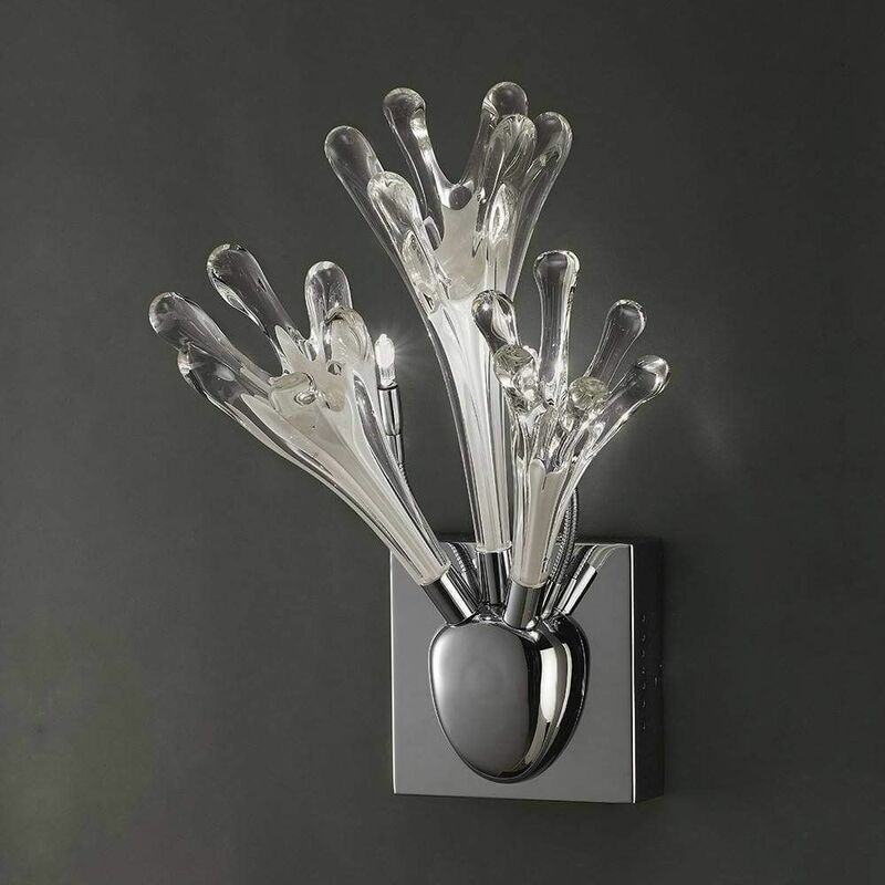 09diyas - Love wall light 3 lights polished chrome / frosted white