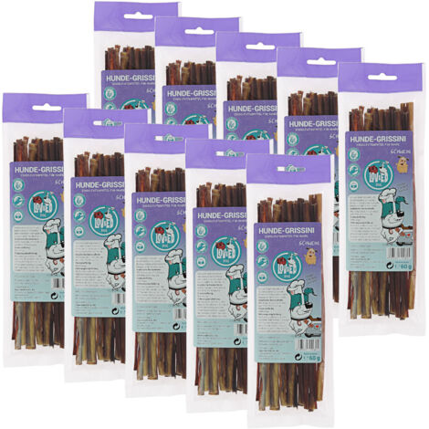 Lov&Ed Hunde-Grissini, 10x 60 g - Kausnack mit Schwein