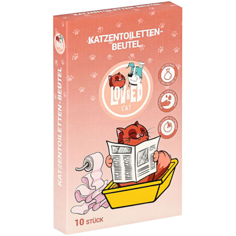 Lov&Ed Katzentoilettenbeutel, 10 Stück Beutel für Katzentoiletten