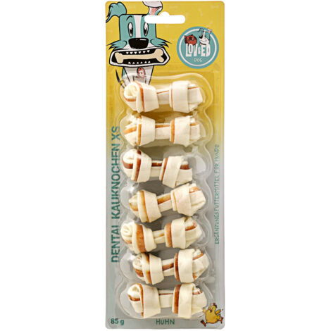 Lov&Ed Kauknochen Huhn, XS - Mit Dental-Effekt, 85g