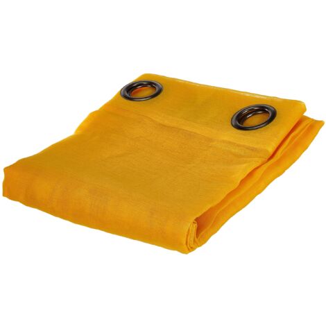 Lovely Casa R61697001VL Tenda trasparente, in poliestere, 135 x 260 cm, Giallo