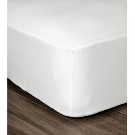 LOVELY HOME DRAP HOUSSE 100% COTON 90X190X30 CM BLANC