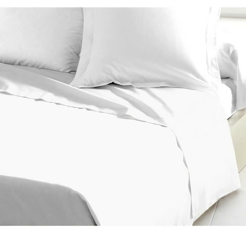 lovely home - drap plat 100% coton 180x290 cm blanc