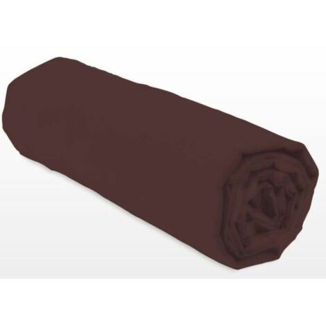 Lovely Home Sábana ajustable Chocolate 140x190 cm 100% algodón
