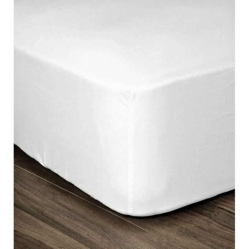 Les Tendances Lovely-home Spannbettlaken Komfort Weiß 160x200 Cm