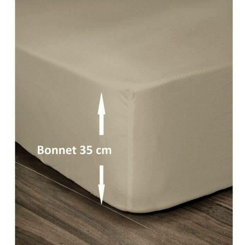 Les Tendances Lovely-home Elegante Spannbettlaken Beige 160 X 200 Cm