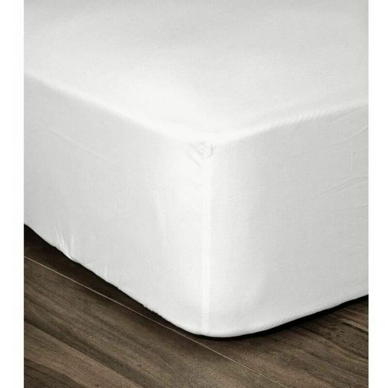 Les Tendances Lovely Home Spannbetttuch Weiß 160x200x30 Cm Baumwolle